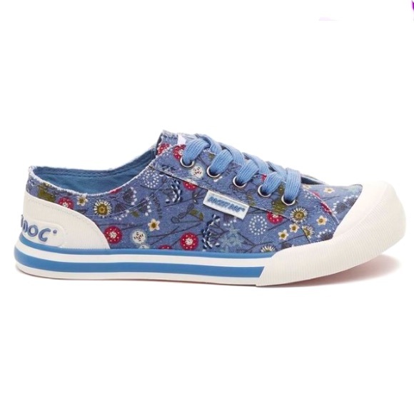 NEW ROCKET DOG Blue & Pink Jumpin’ Bexley Sneaker - Women - Picture 3 of 5